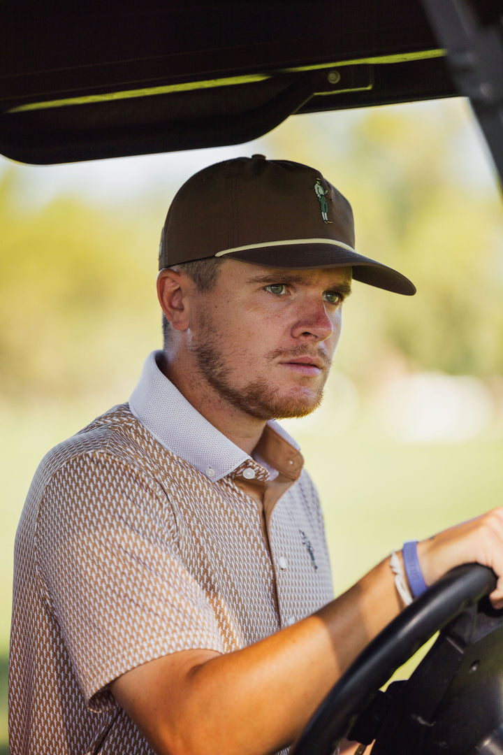 Collins Nylon Unstructured Rope Hat (Brown)