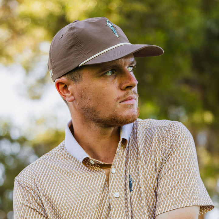 Collins Nylon Unstructured Rope Hat (Brown)