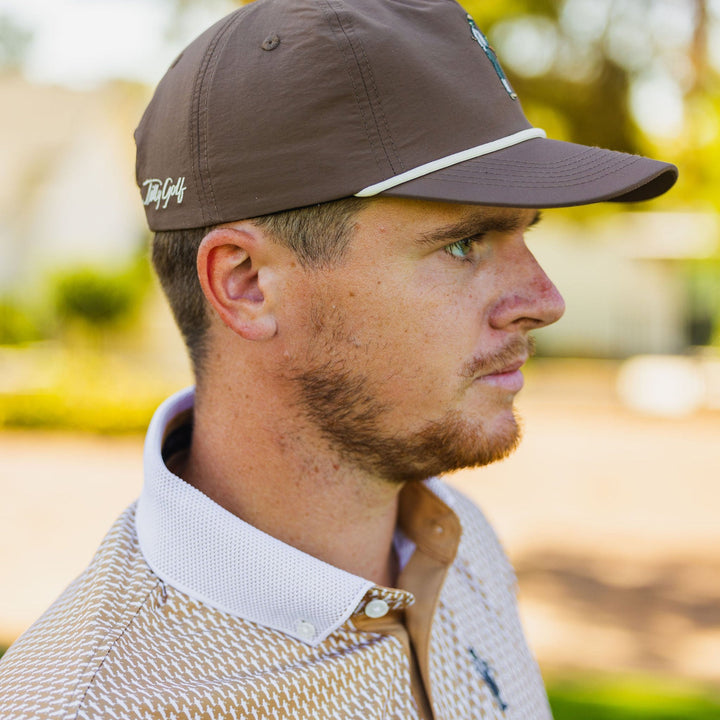Collins Nylon Unstructured Rope Hat (Brown)