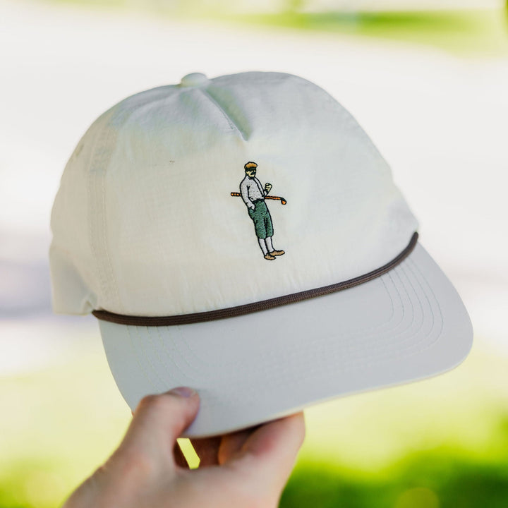 Collins Nylon Unstructured Rope Hat (Off-White)