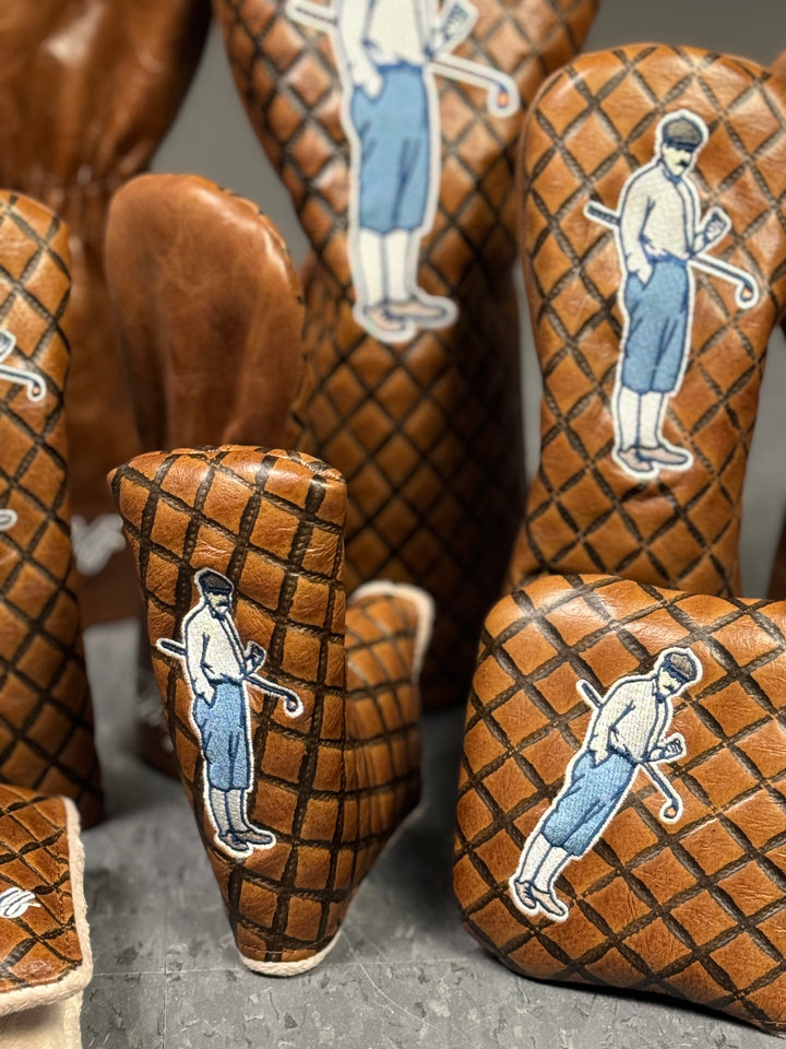 Embossed Leather Headcovers