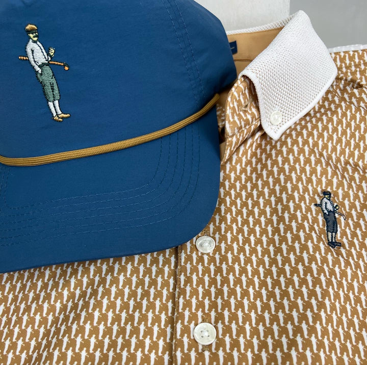 Collins Nylon Unstructured Rope Hat (Blue)