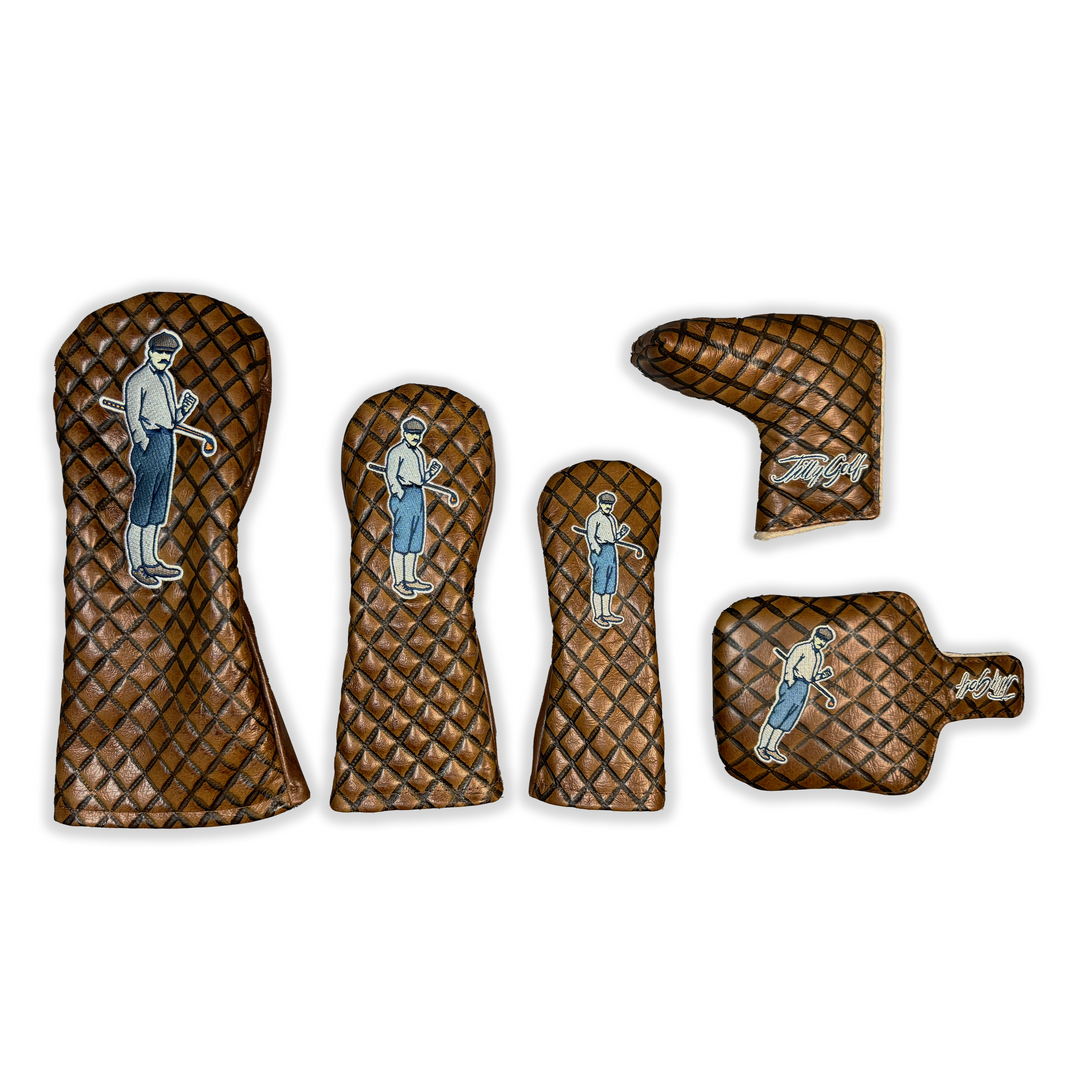 Embossed Leather Headcovers