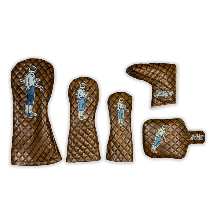 Embossed Leather Headcovers