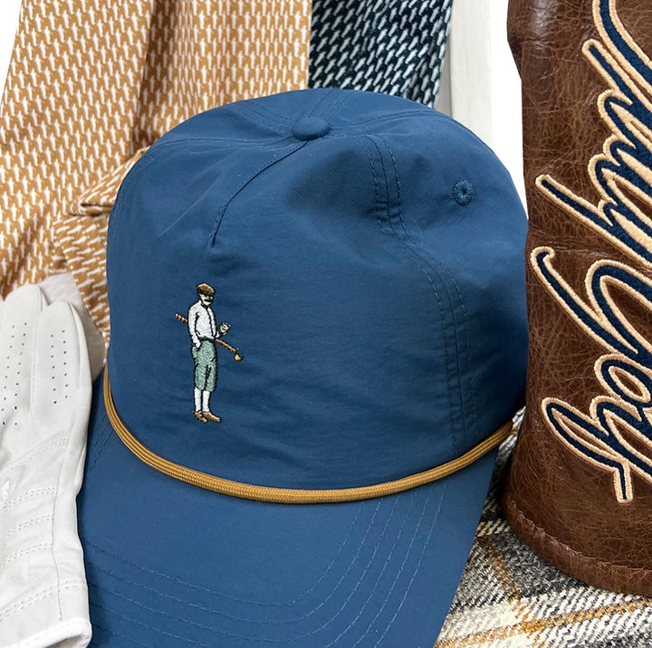 Collins Nylon Unstructured Rope Hat (Blue)