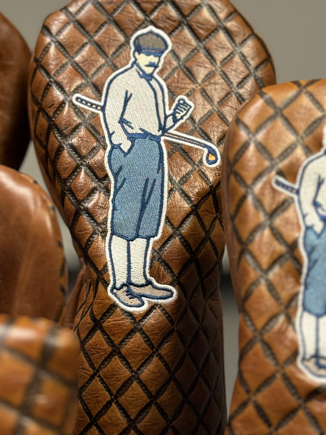 Embossed Leather Headcovers