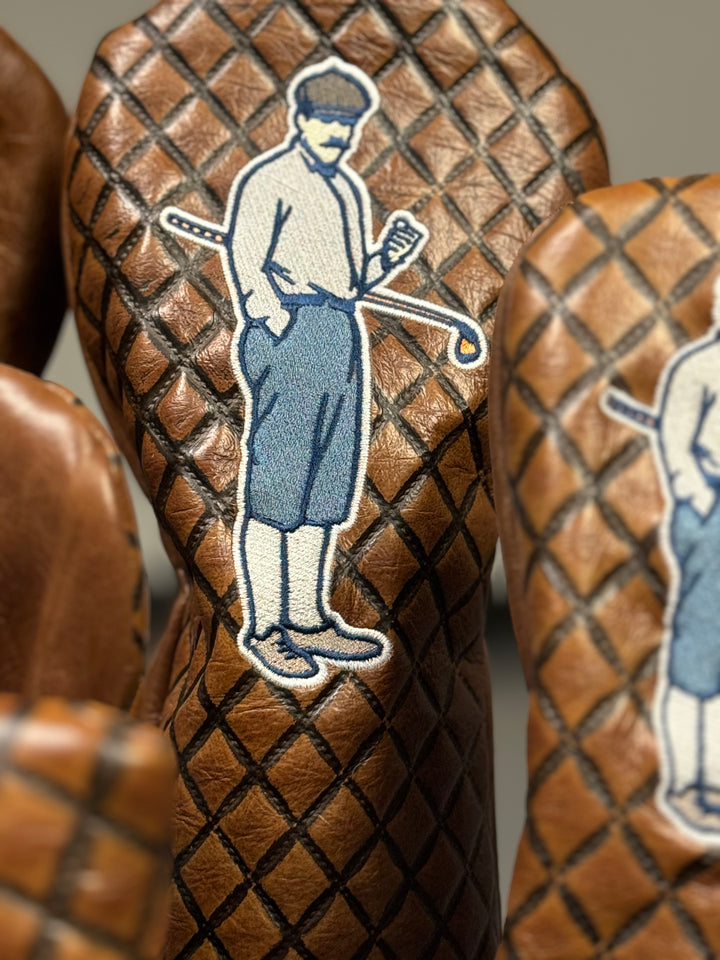 Embossed Leather Headcovers