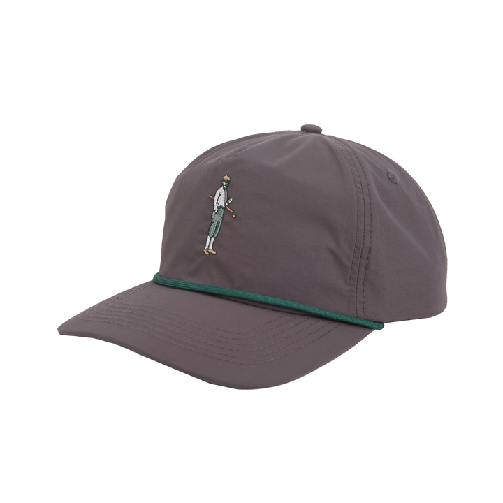 Collins Nylon Unstructured Rope Hat (Dark Grey)
