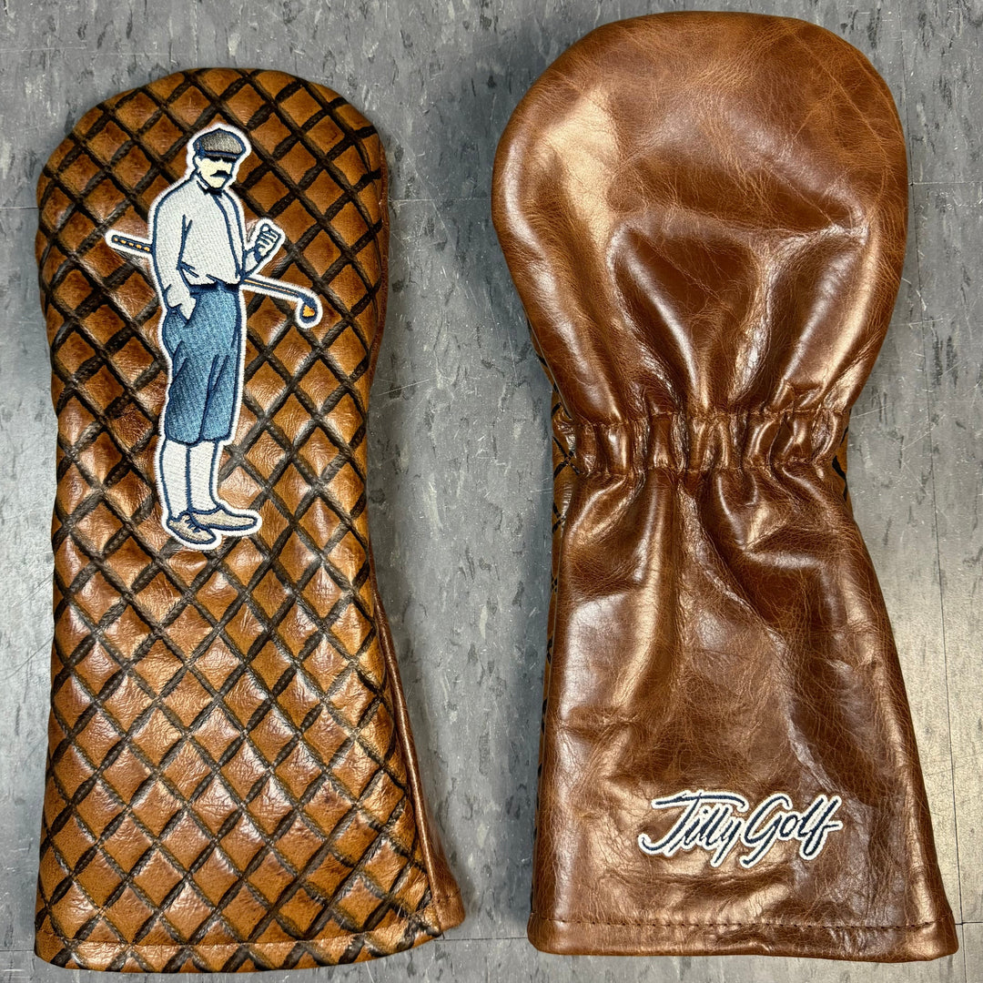 Embossed Leather Headcovers