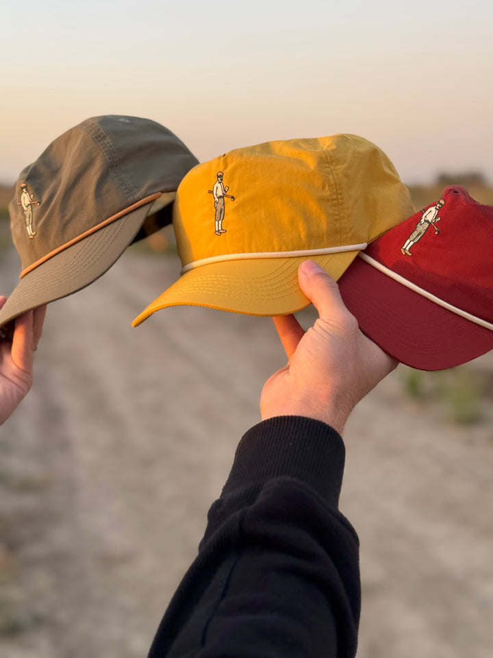Collins Nylon Unstructured Rope Hat (Mustard)