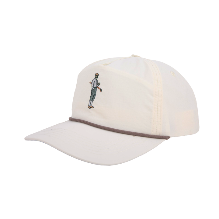 Collins Nylon Unstructured Rope Hat (Off-White)