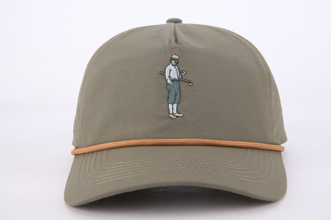 Collins Nylon Unstructured Rope Hat (Olive)
