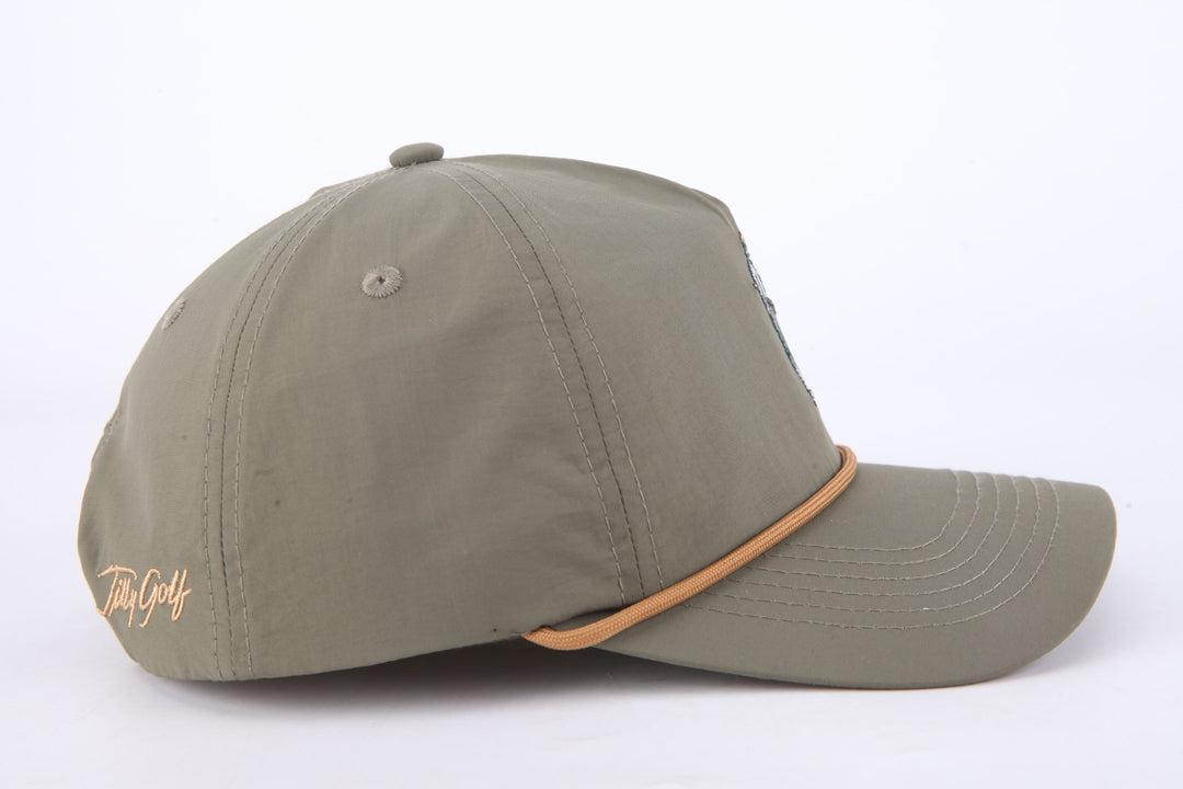Collins Nylon Unstructured Rope Hat (Olive)