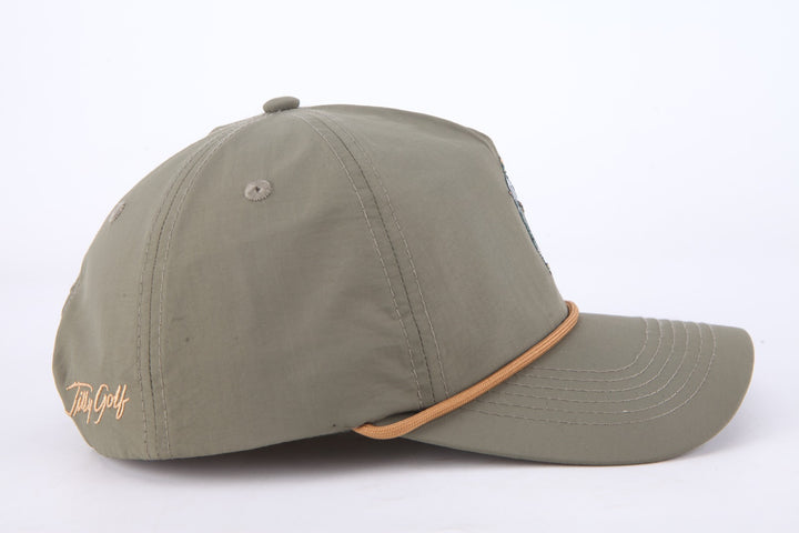 Collins Nylon Unstructured Rope Hat (Olive)