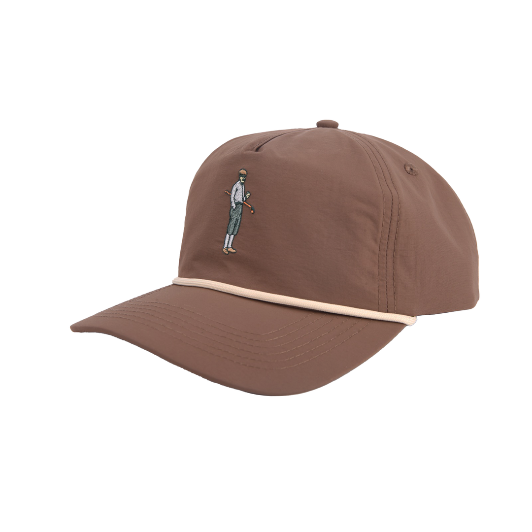 Collins Nylon Unstructured Rope Hat (Brown)