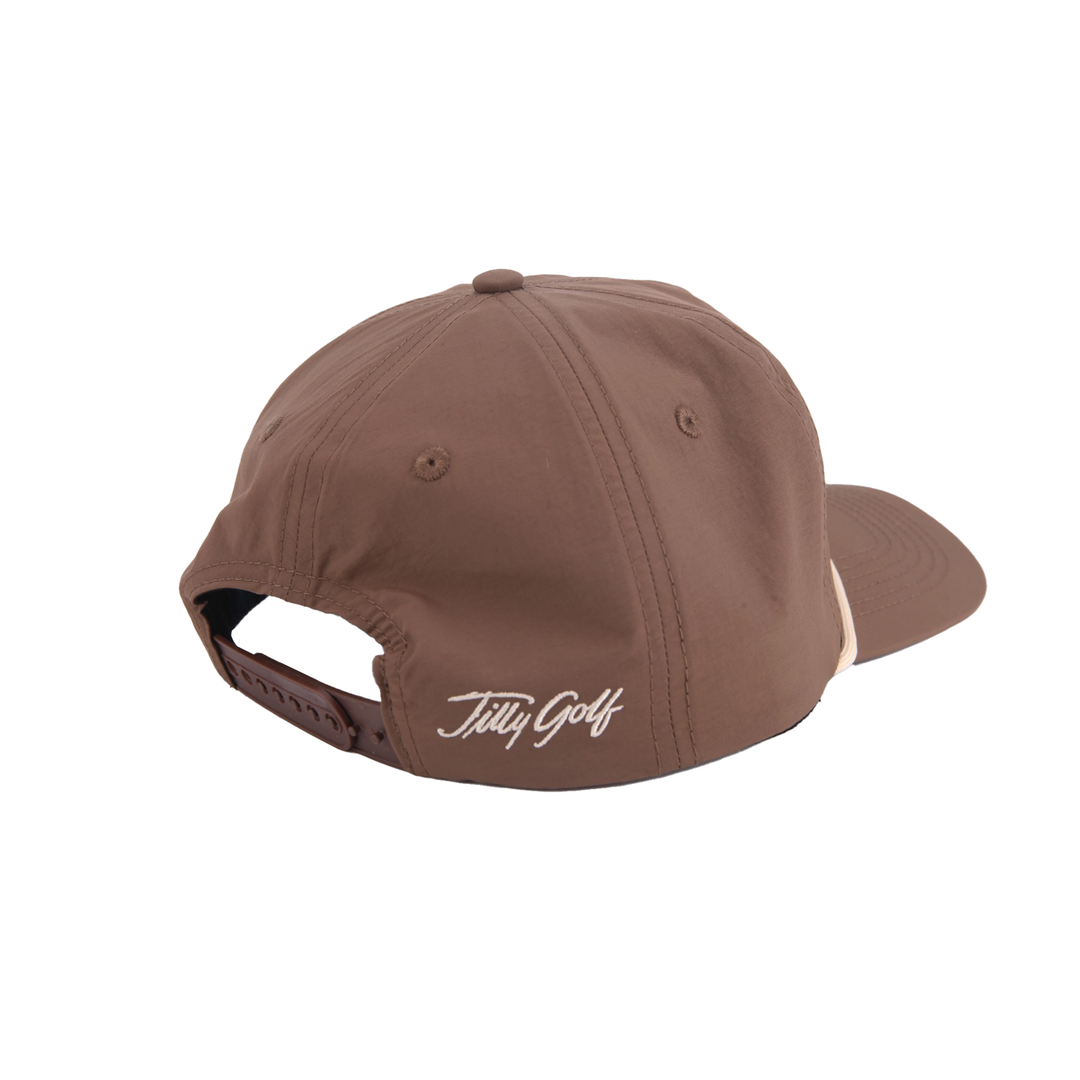 Collins Nylon Unstructured Rope Hat (Brown)