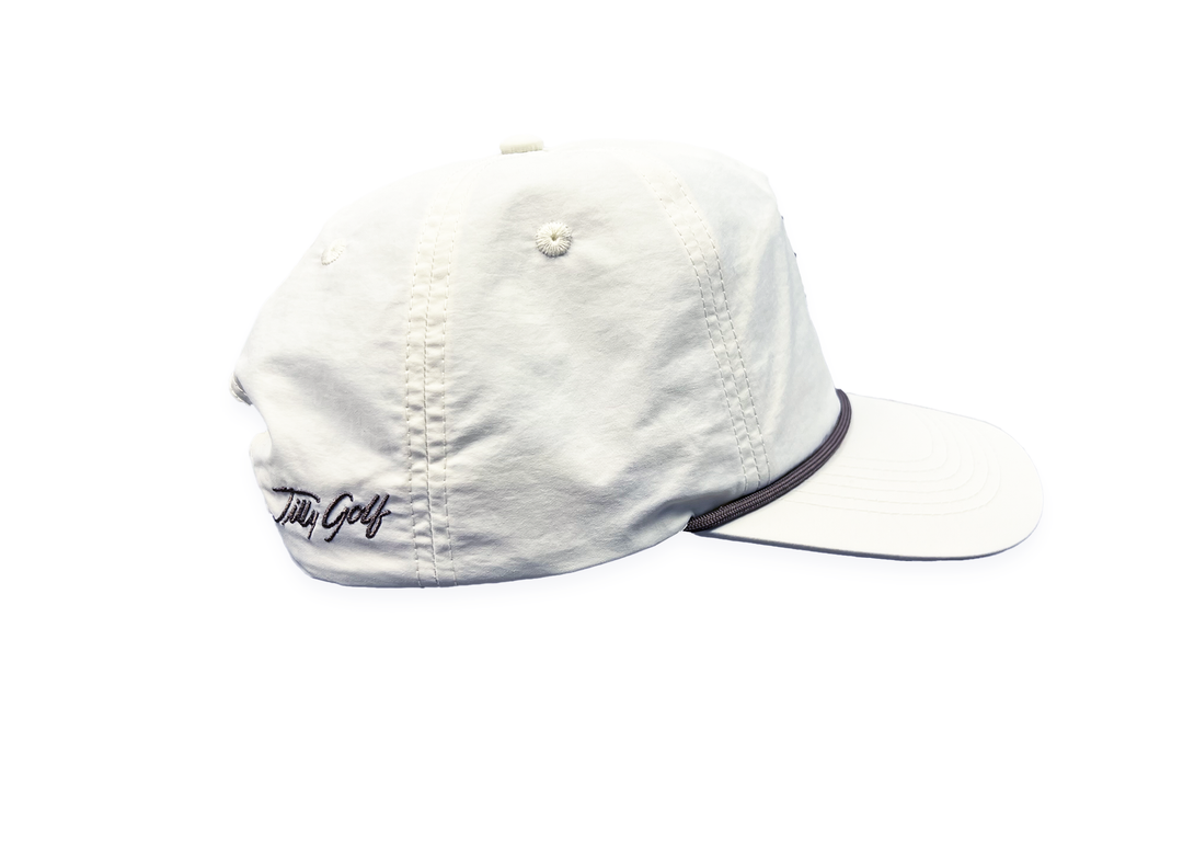 Collins Nylon Unstructured Rope Hat (Off-White)