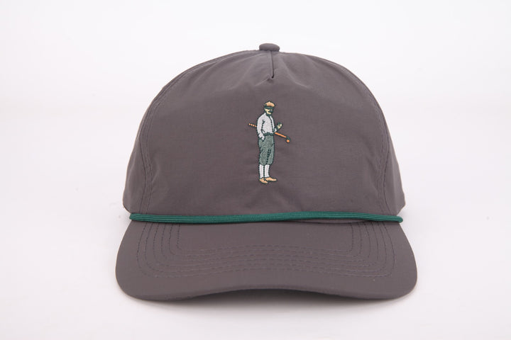 Collins Nylon Unstructured Rope Hat (Dark Grey)