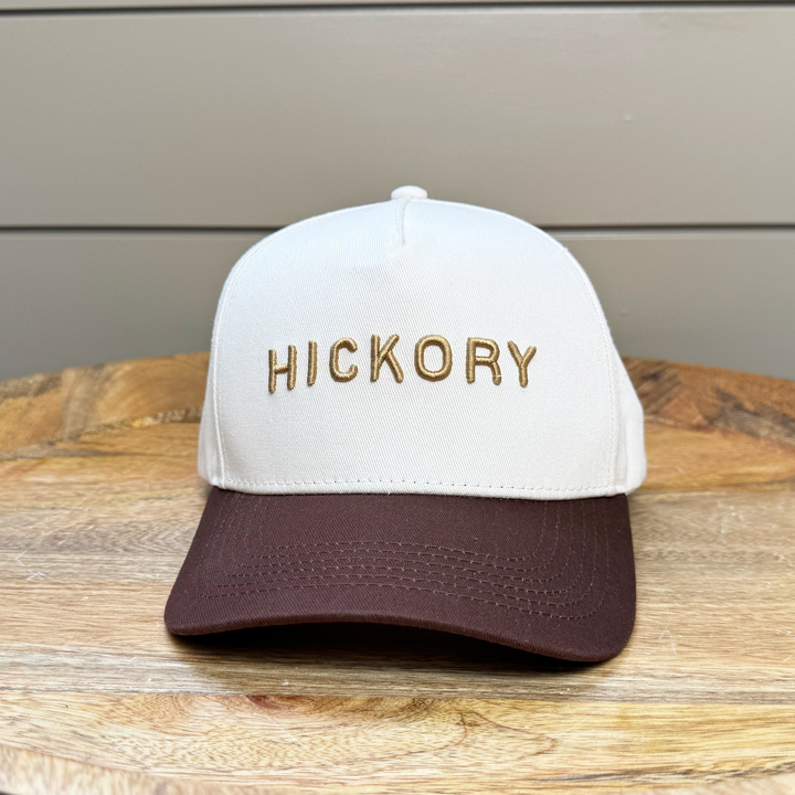 Hickory 5 Panel Cotton Structured Hat (brown)