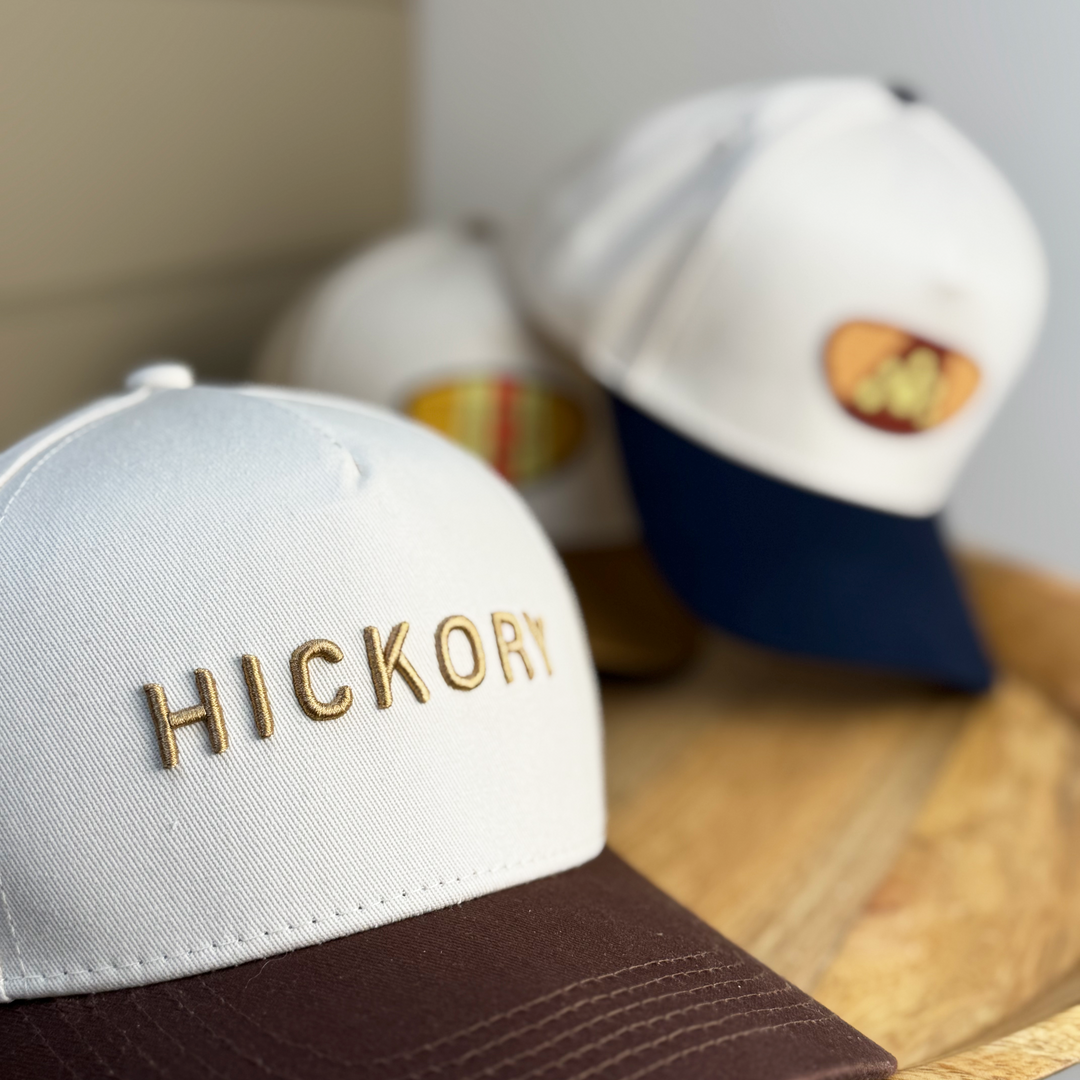 Hickory 5 Panel Cotton Structured Hat (brown)