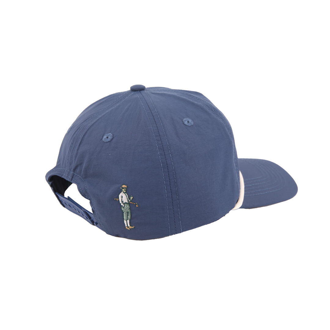 Warren Nylon Unstructured Rope Hat (Navy)