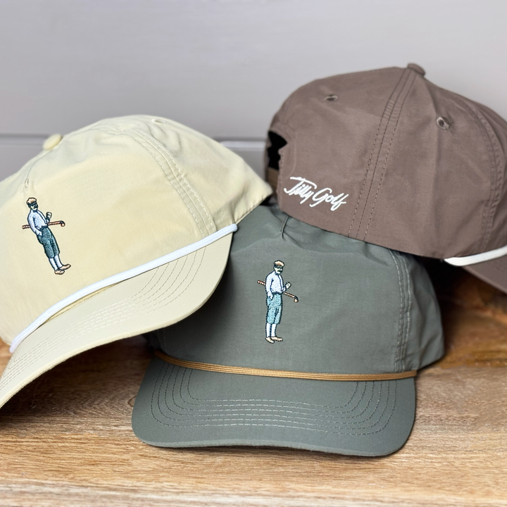 Collins Nylon Unstructured Rope Hat (Tan)