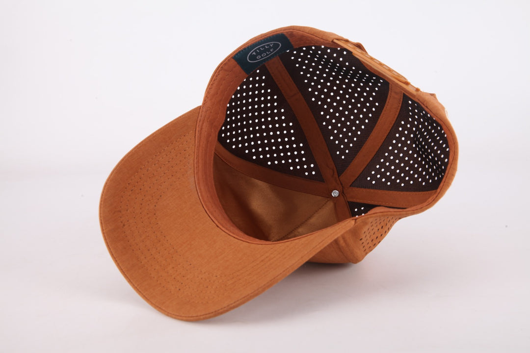 The Davis Structured Performance Mesh Hat (Cognac)