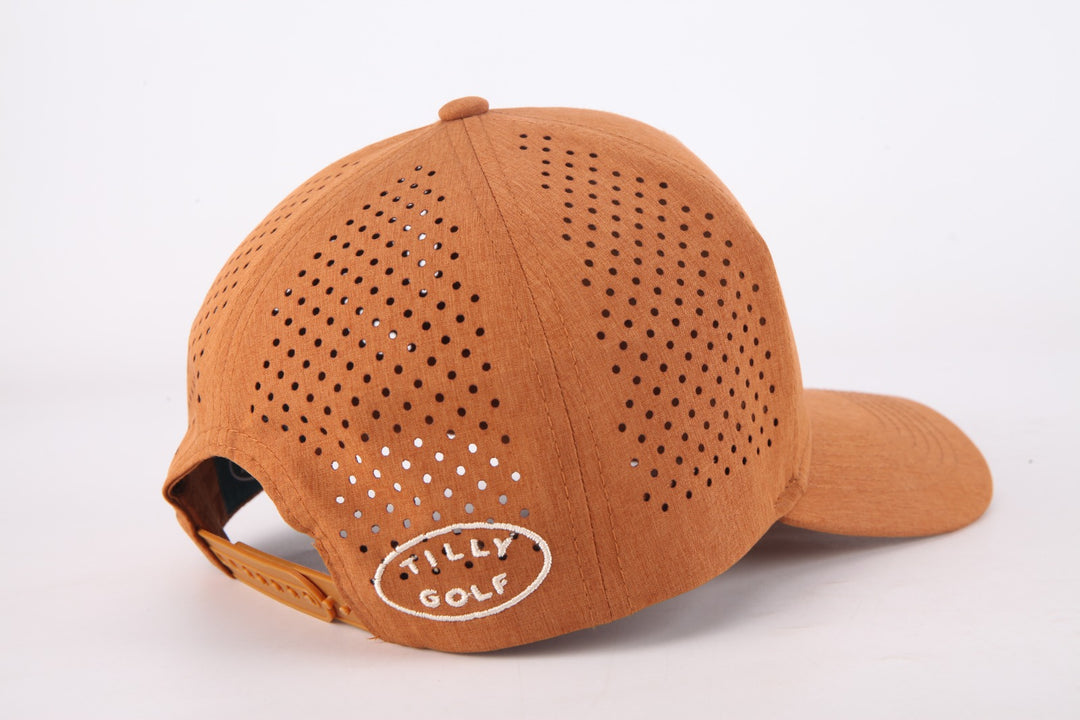 The Davis Structured Performance Mesh Hat (Cognac)