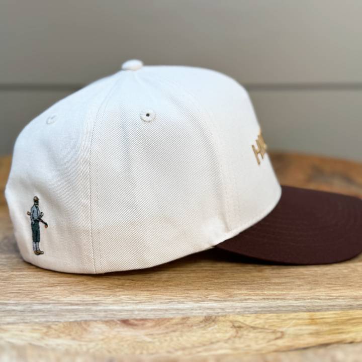 Hickory 5 Panel Cotton Structured Hat (brown)