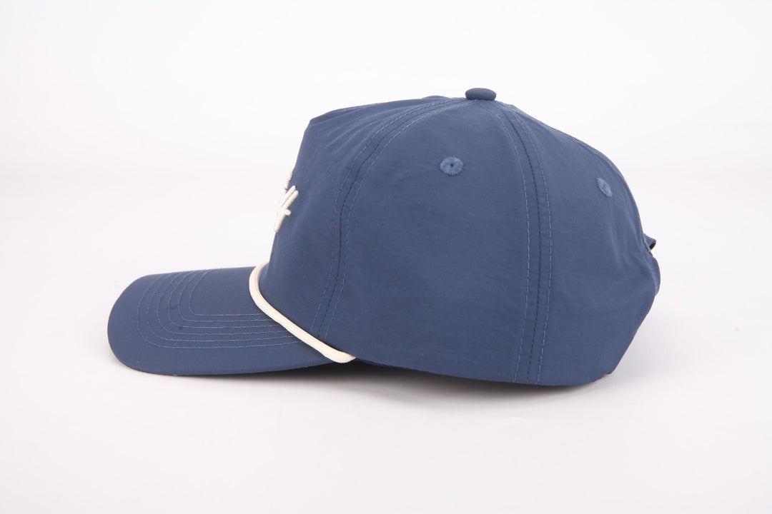 Warren Nylon Unstructured Rope Hat (Navy)